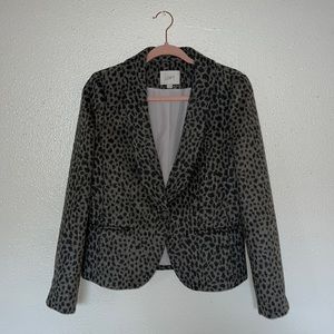 Ann Taylor Loft Leopard Print Blazer